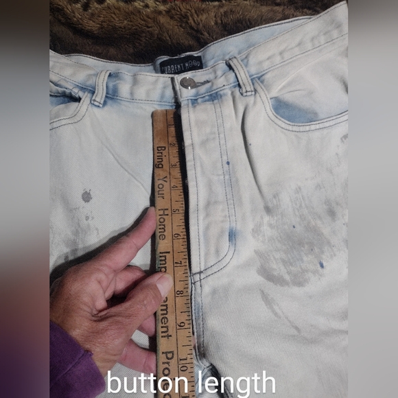 Current Mood Paint the Town Mom Jeans/ Button Fly/ NWOT/ SZ XL/ Cotton - Picture 9 of 16